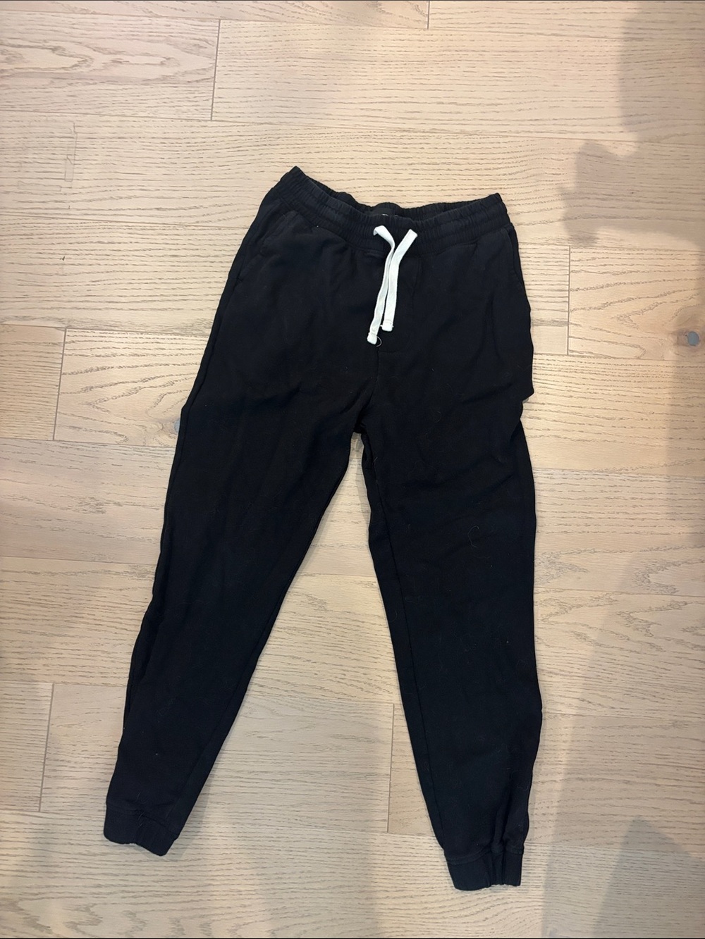 RSQ Black Sweatpants with White Drawstring